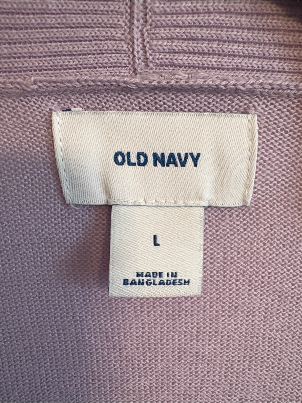 Old Navy Lilac Open-Front Women's Cardigan - Picture 3 of 4